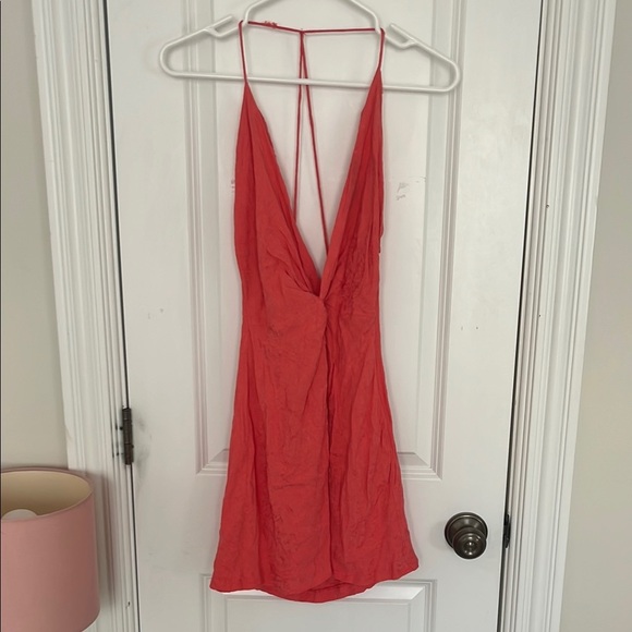 Zara Dresses & Skirts - Zara Coral Halter Dress